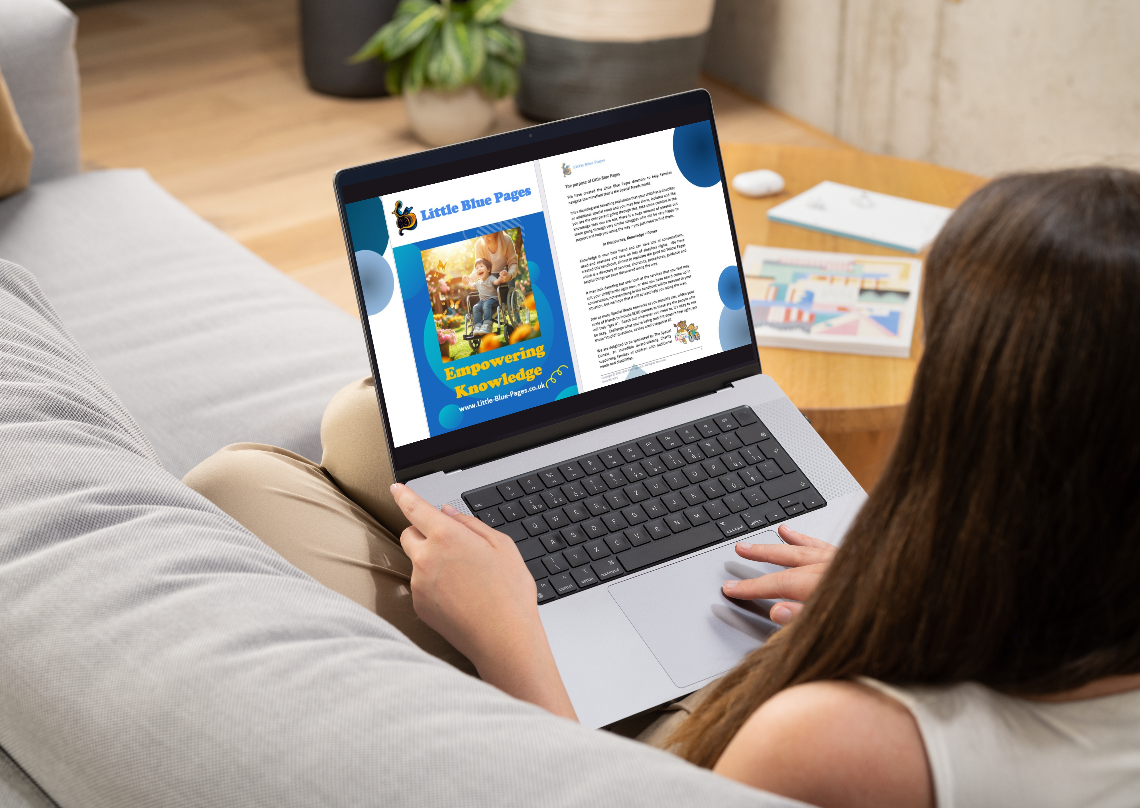 Laptop website mock up